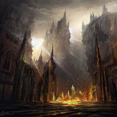 Demon's Souls inspired artwork