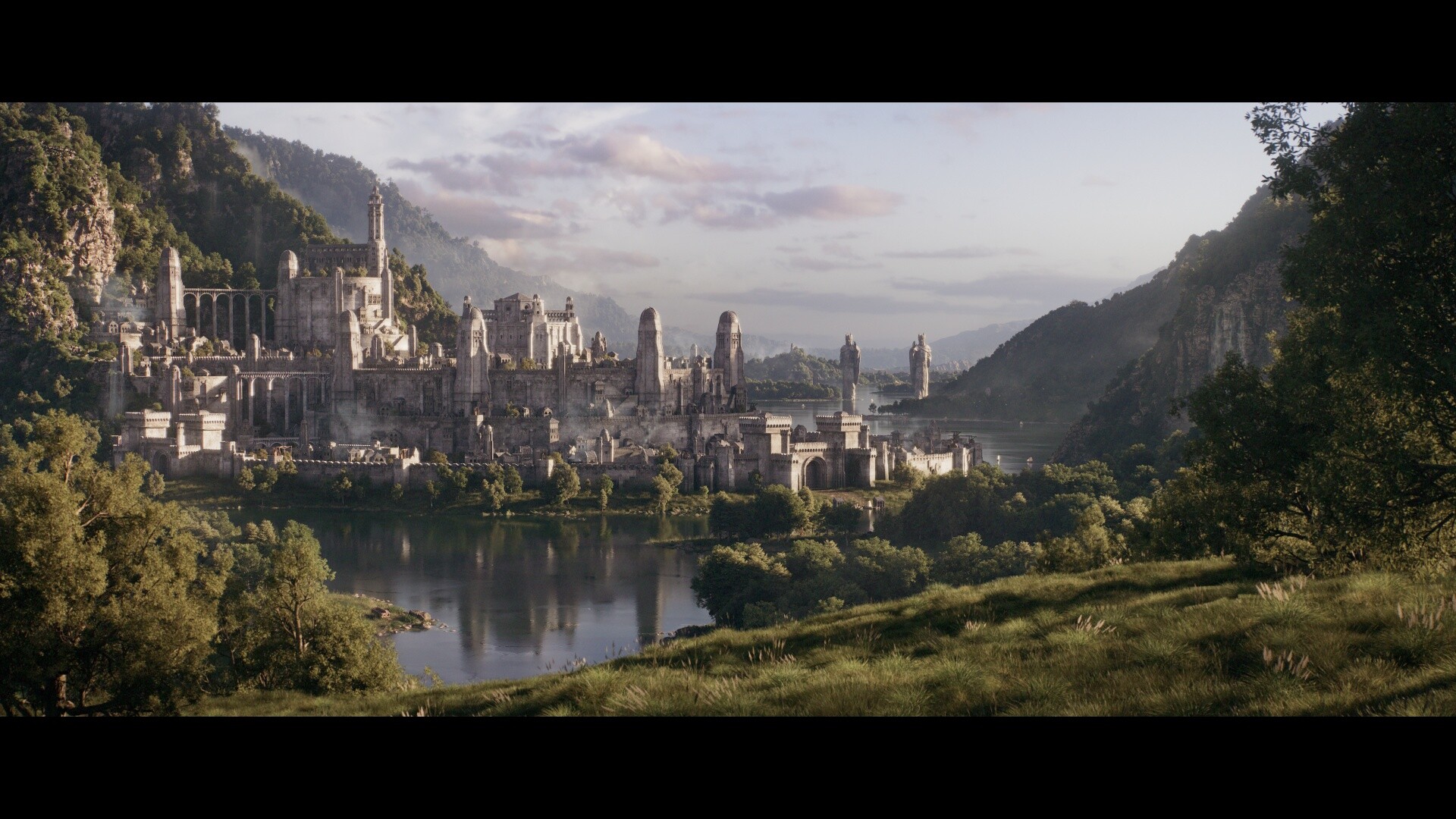 Full　[+breakdown}　Gondor　A　ArtStation　CGI　City　3D