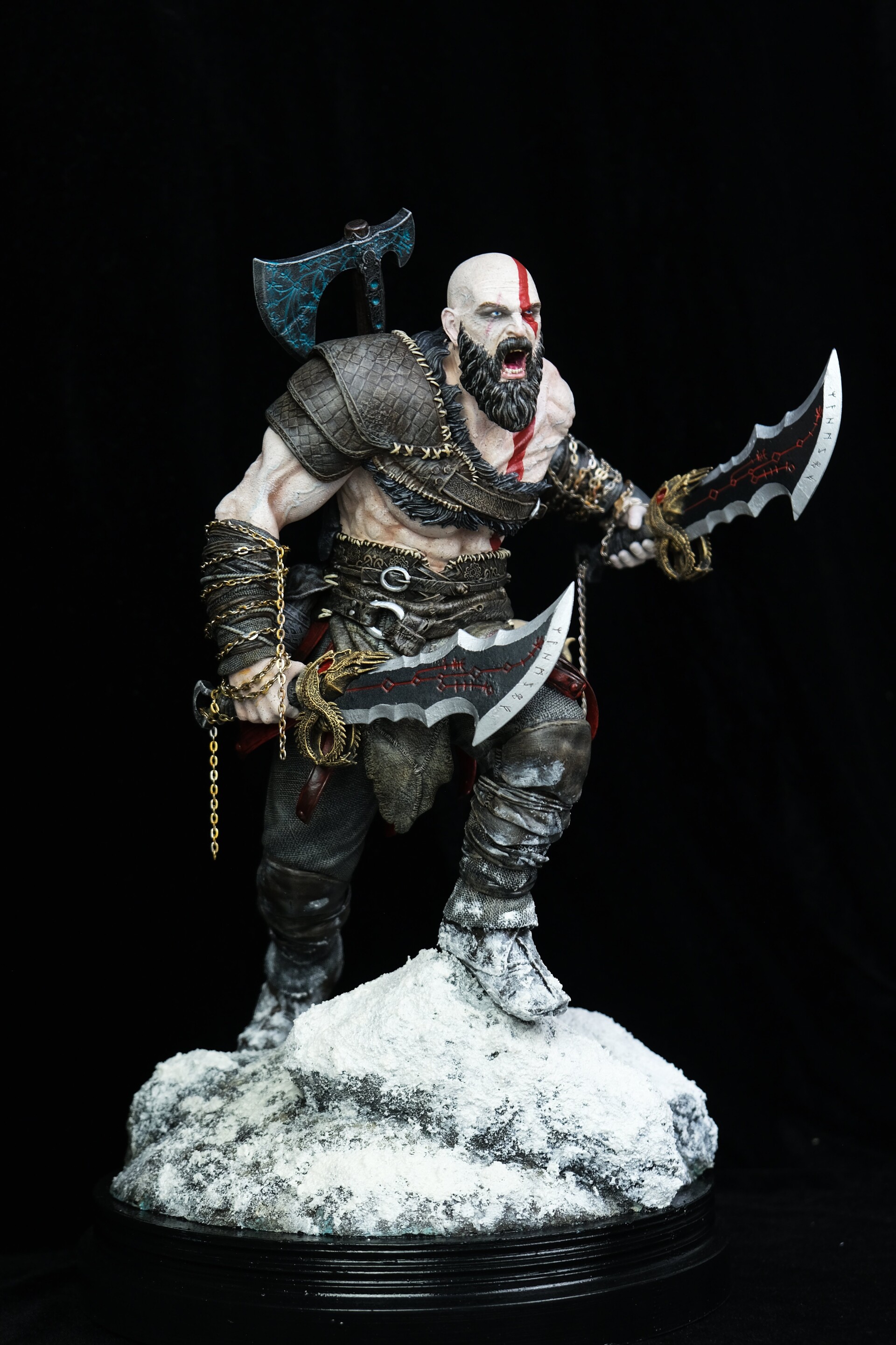Onur Şimşek - God Of War Ragnarok Kratos FanArt Statue