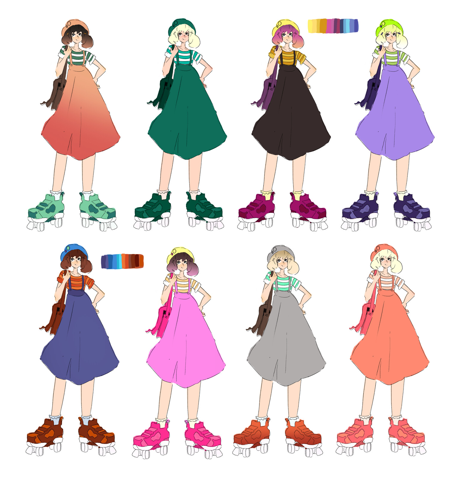Colour variations on decided design.