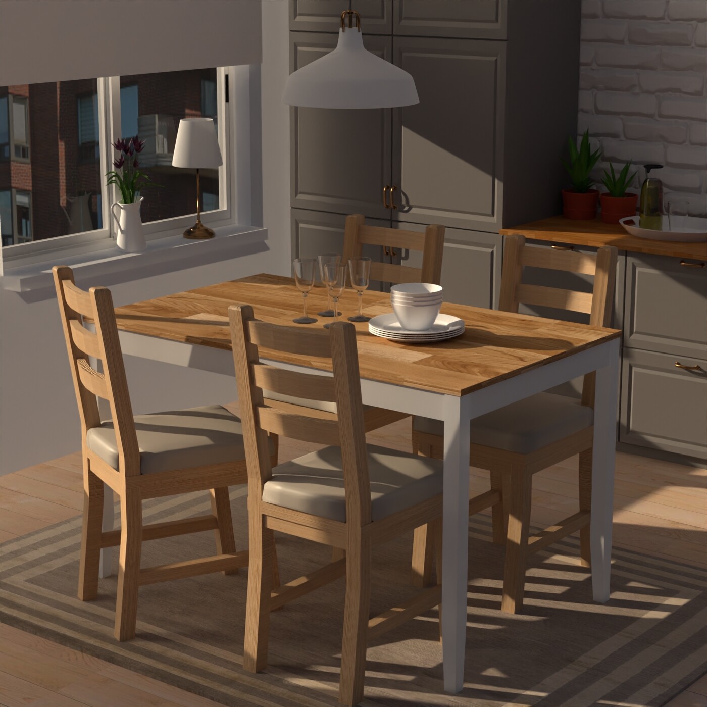 ArtStation 3D Dining room IKEA