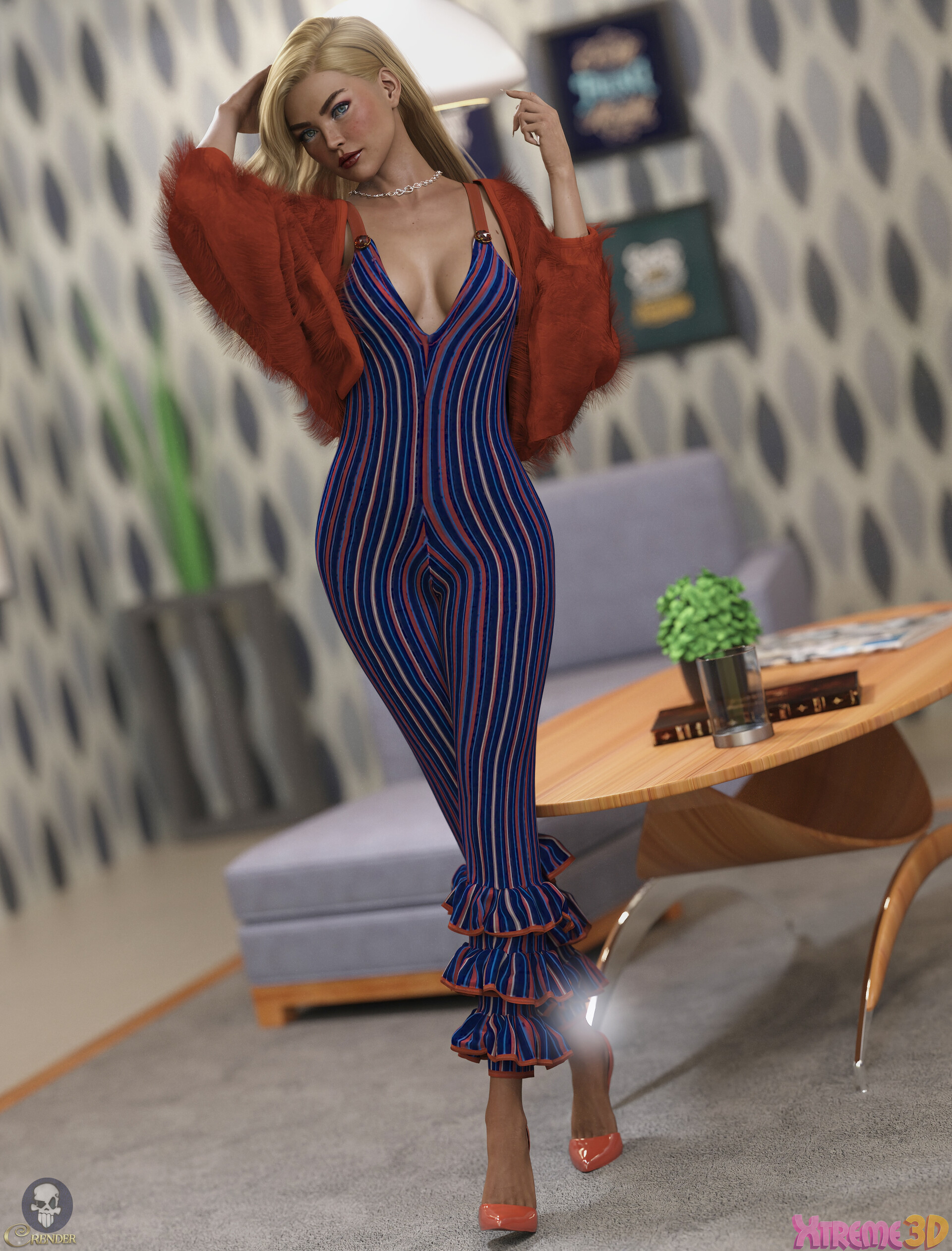 ArtStation - dForce Capri Outfit for G8F by Nelmi