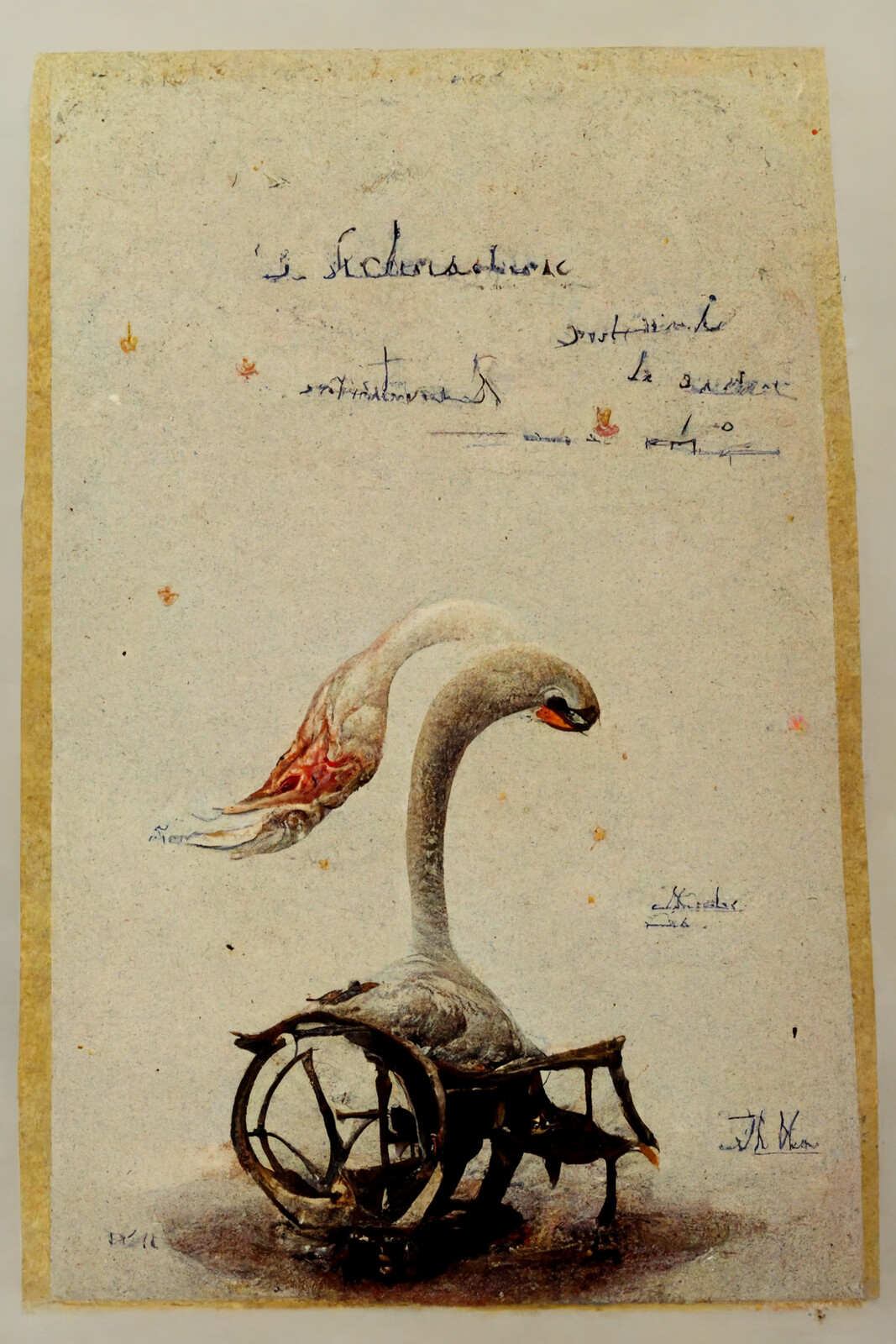 Disabled Animals On Vintage Postcards #8 | The Second Swan