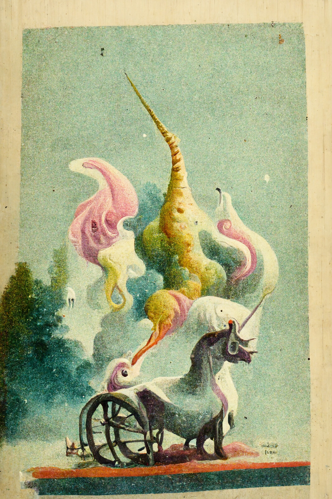 Disabled Animals On Vintage Postcards #24 | The Last Unicorn
