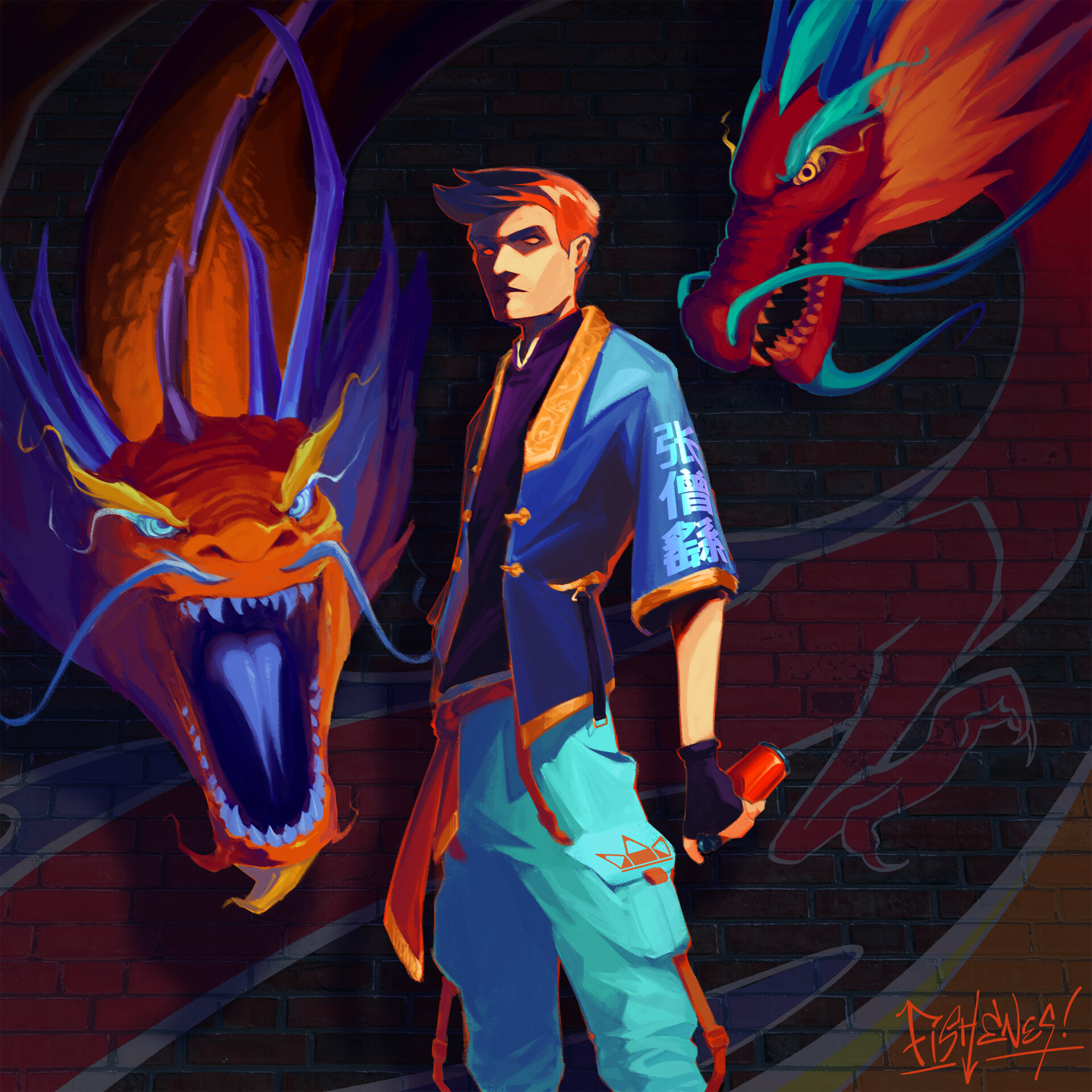 ArtStation Illustration Painting the Dragon's Eyes