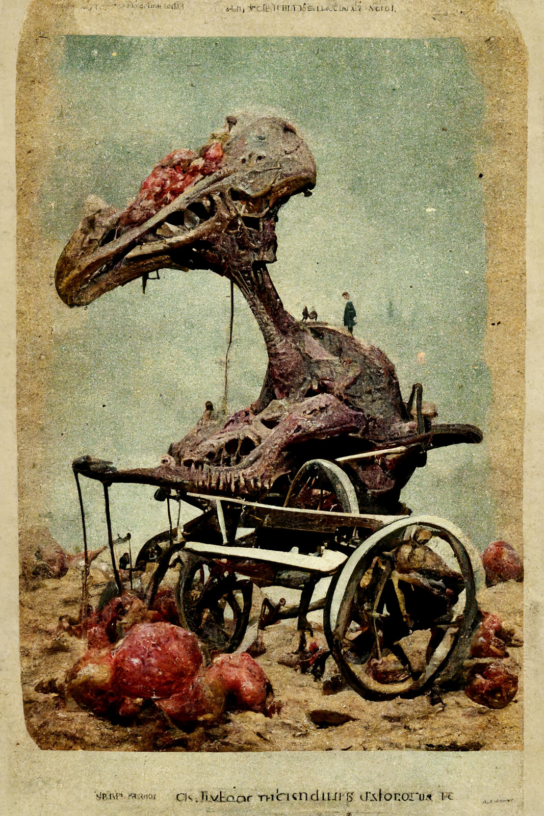 Disabled Animals On Vintage Postcards #44 | The First Dinosaur