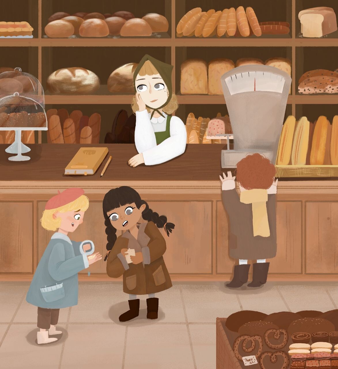 ArtStation - Illustration &ldquo;In the bakery&rdquo;