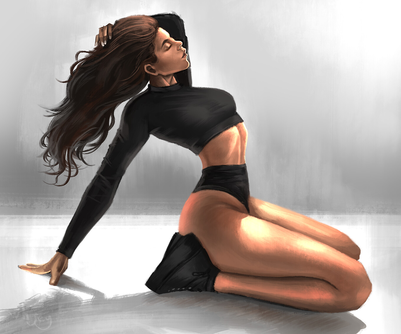 Sketch of a girl by Bahadır Atcı