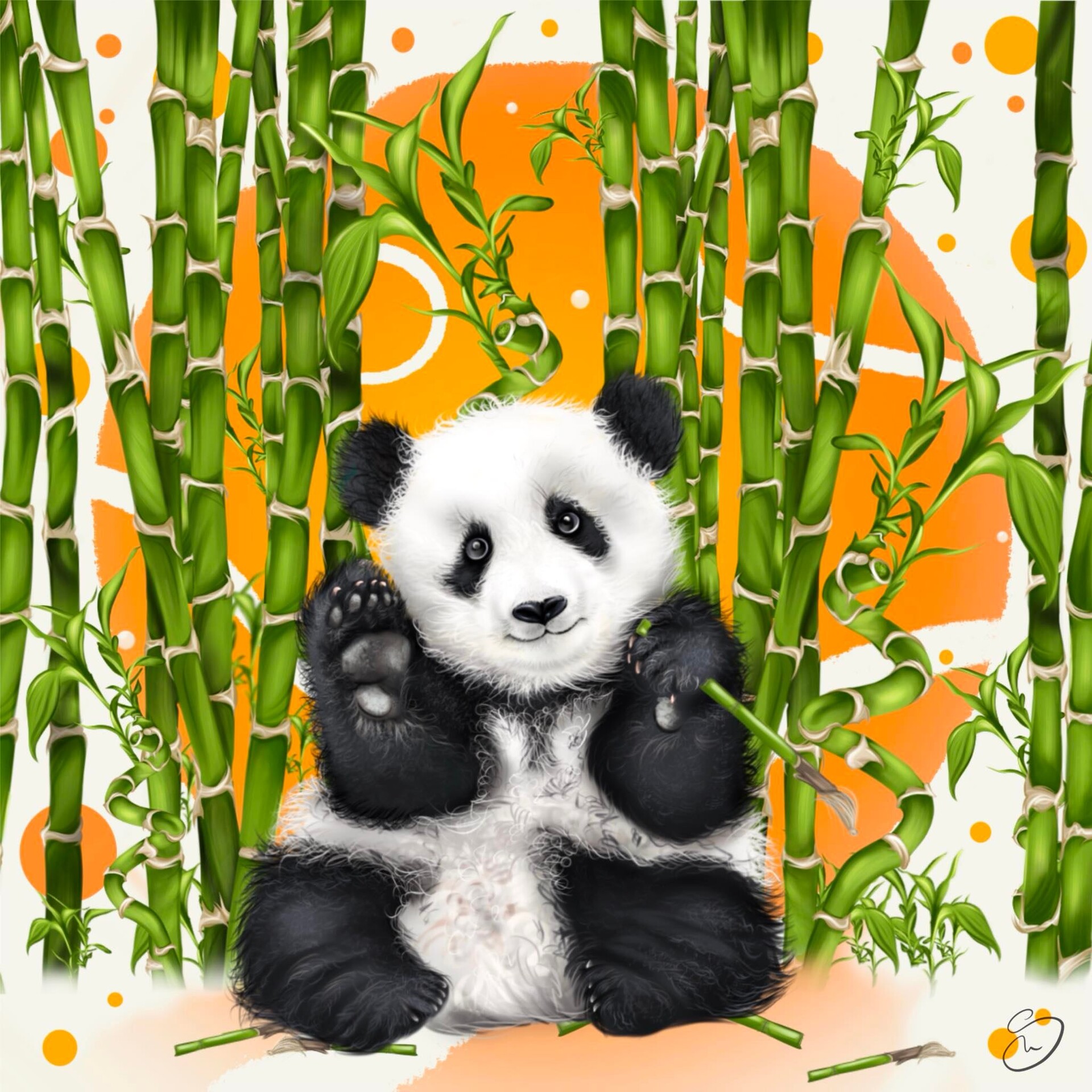 ArtStation - Panda illustration