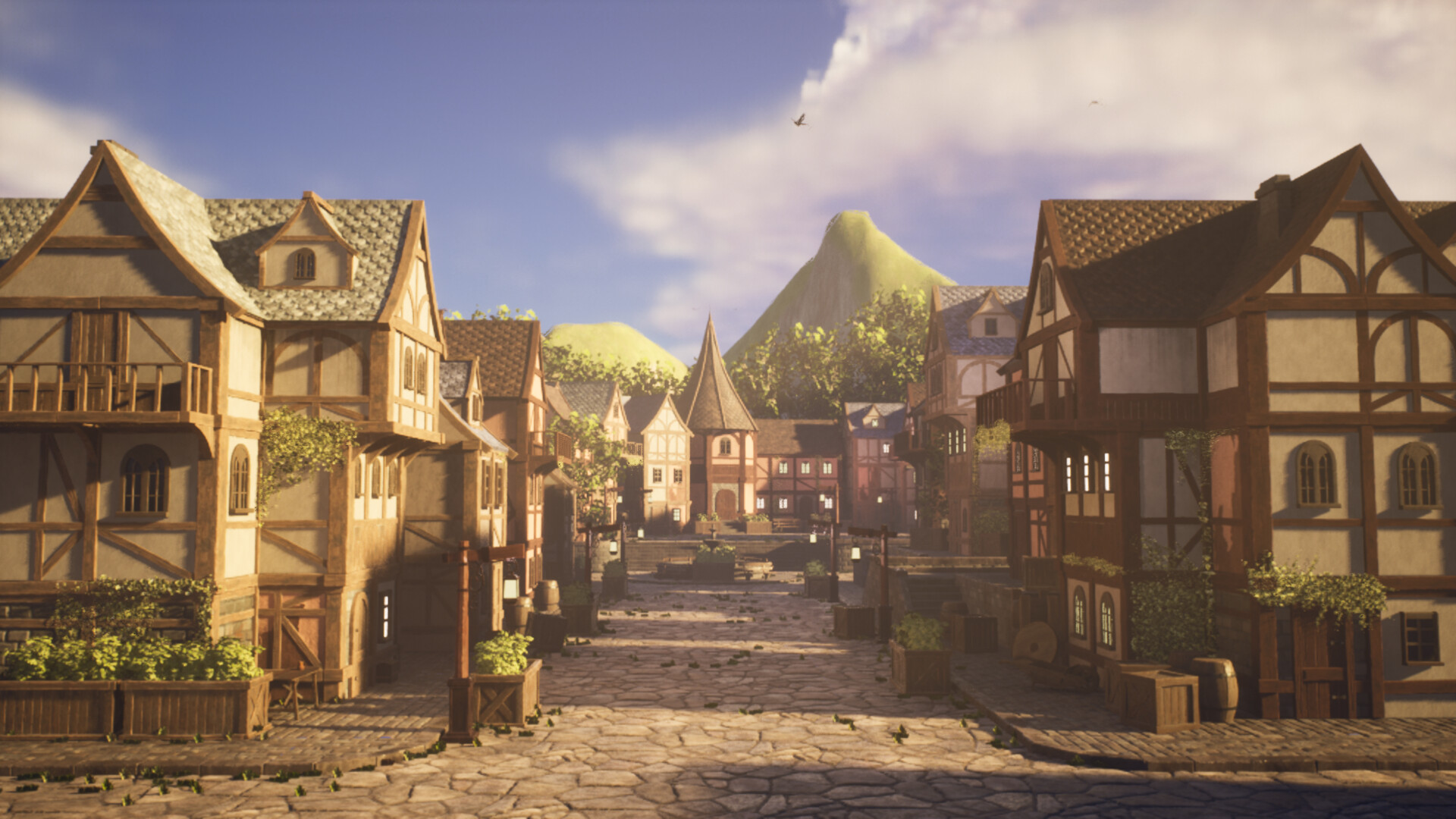 ArtStation - Medieval Town (game ready)