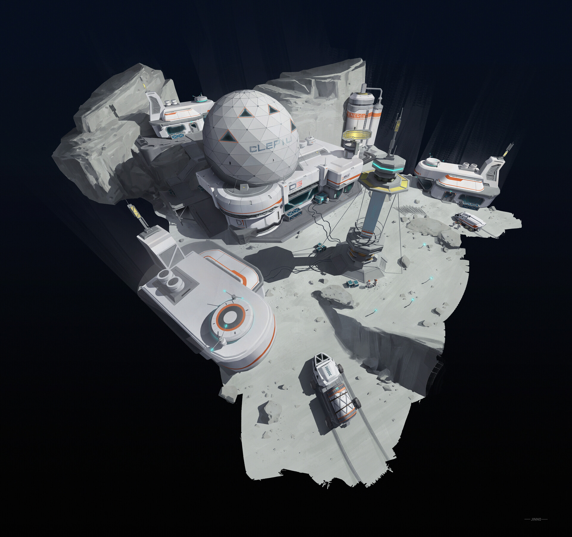 ArtStation 月球基地