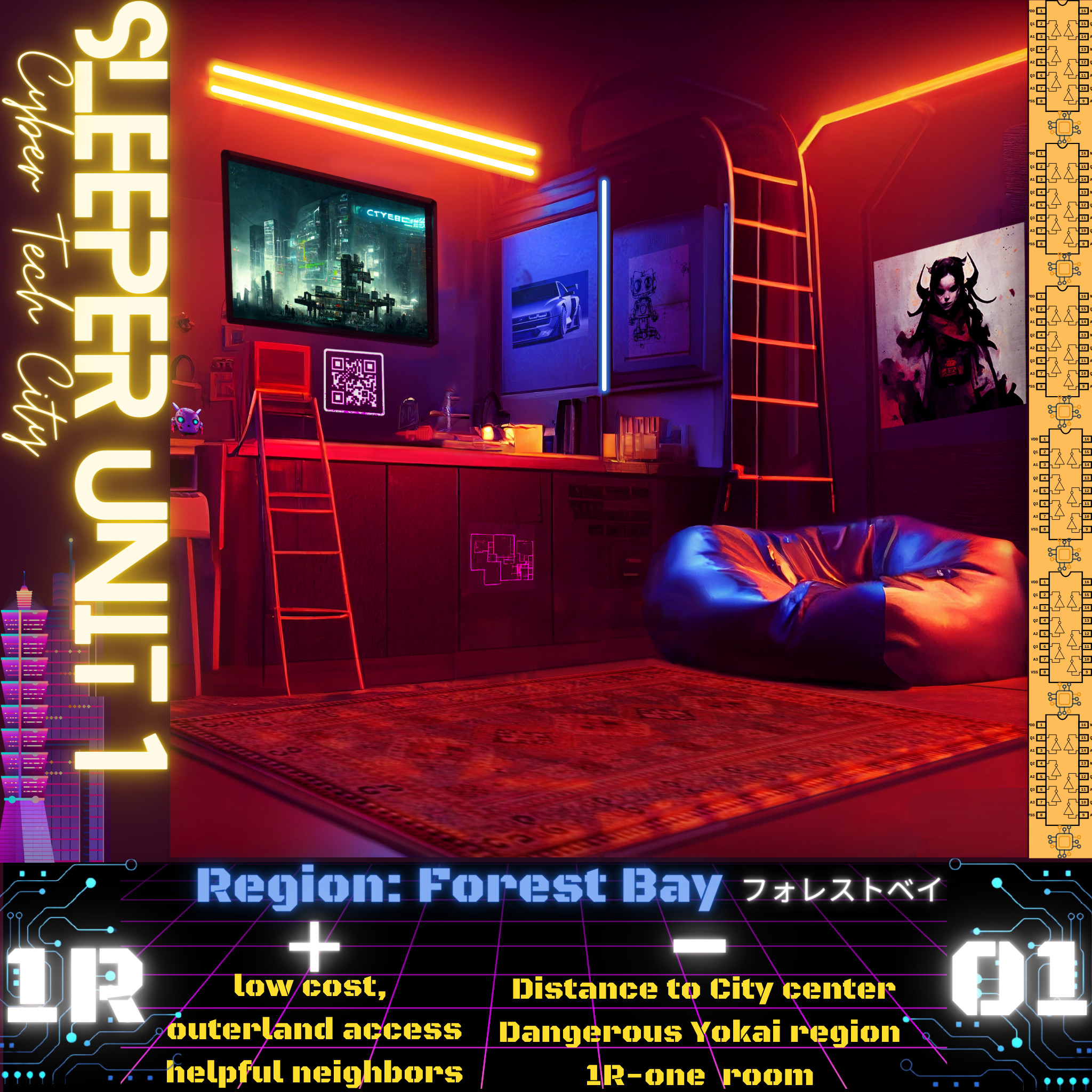 Level 1  Single room apartments Cyber tech City