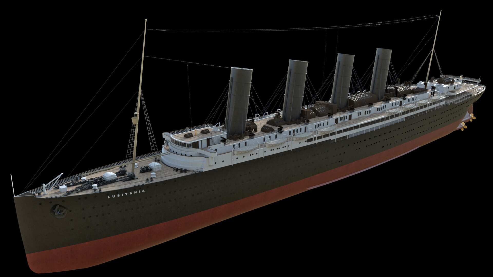 Artstation british ocean liner rms lusitania