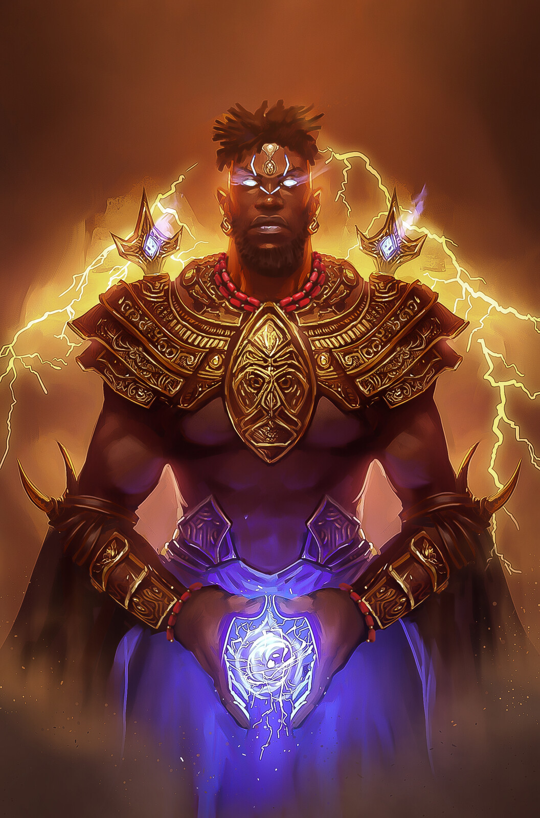 Sango- African god of Thunder and Lightning