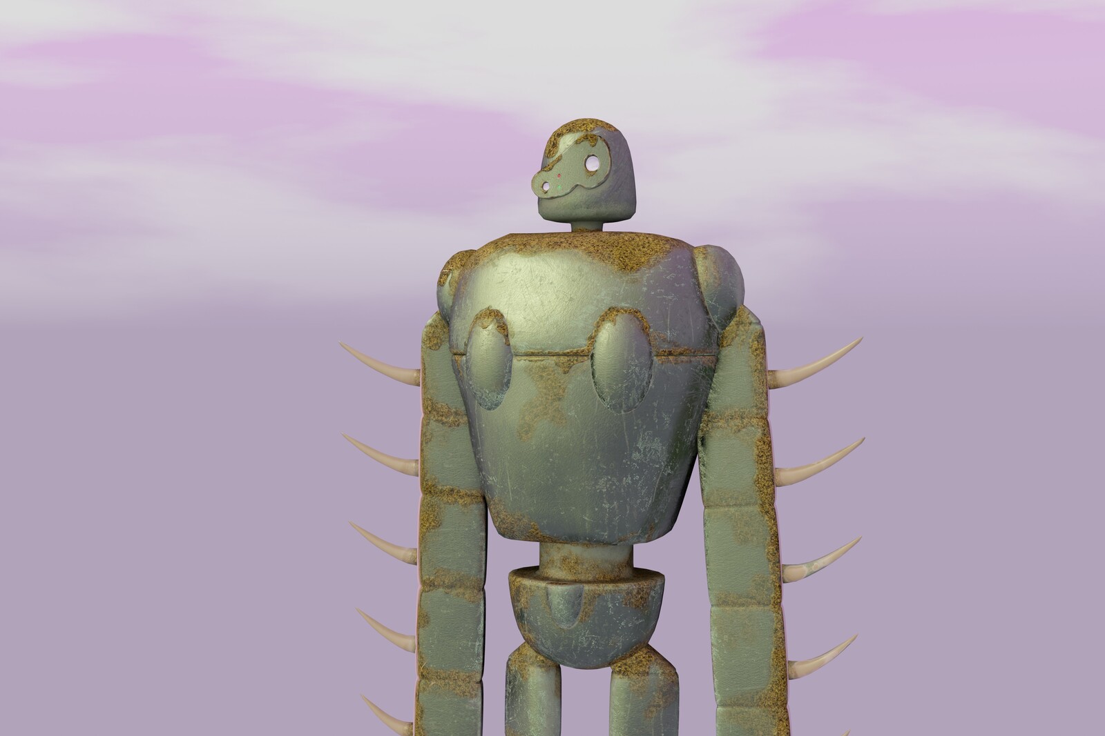 Rendu test modélisation 3D et textures du gardien