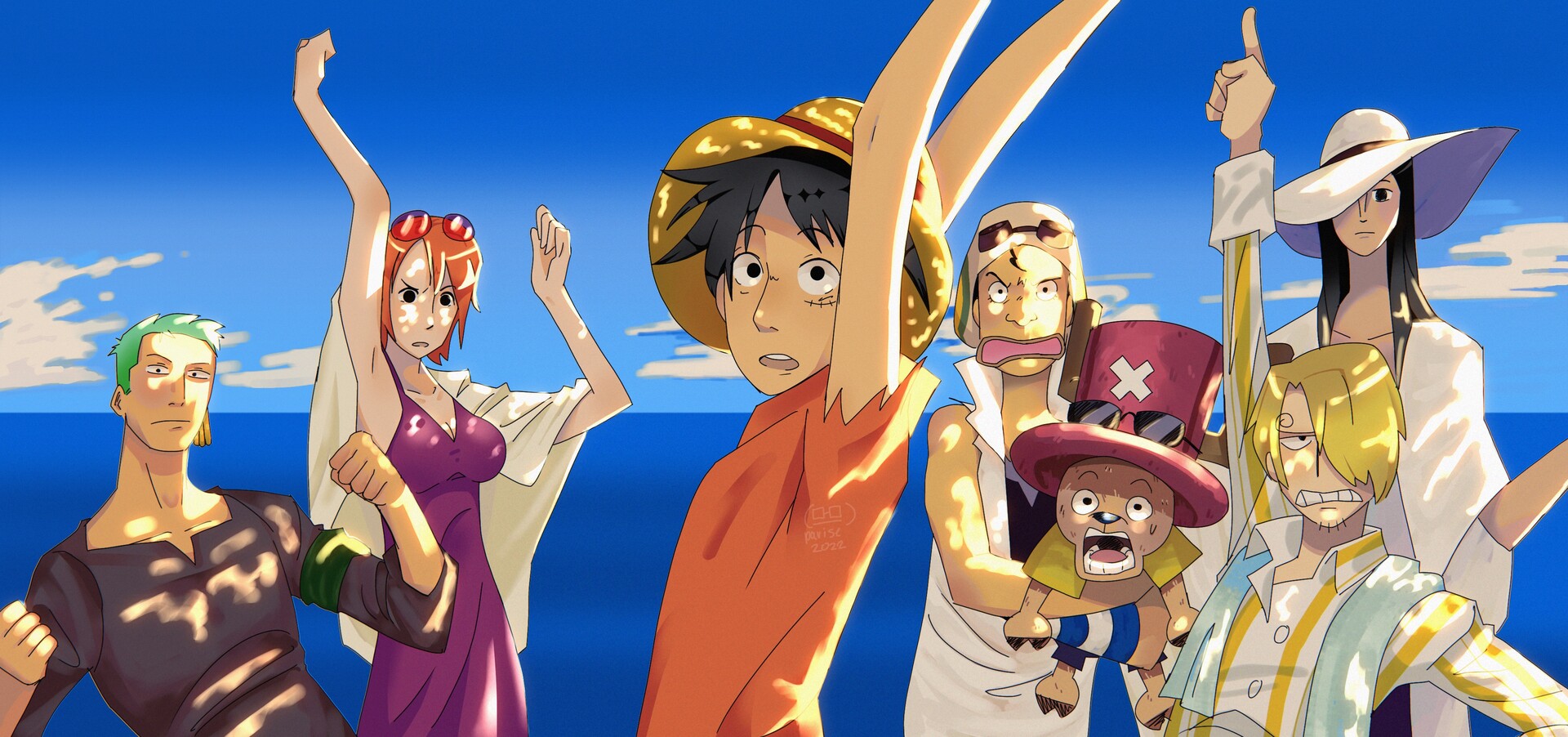 ArtStation - One Piece: Baron Omatsuri screencap redraw