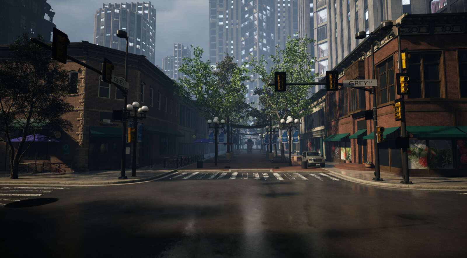 City environment design, final looking