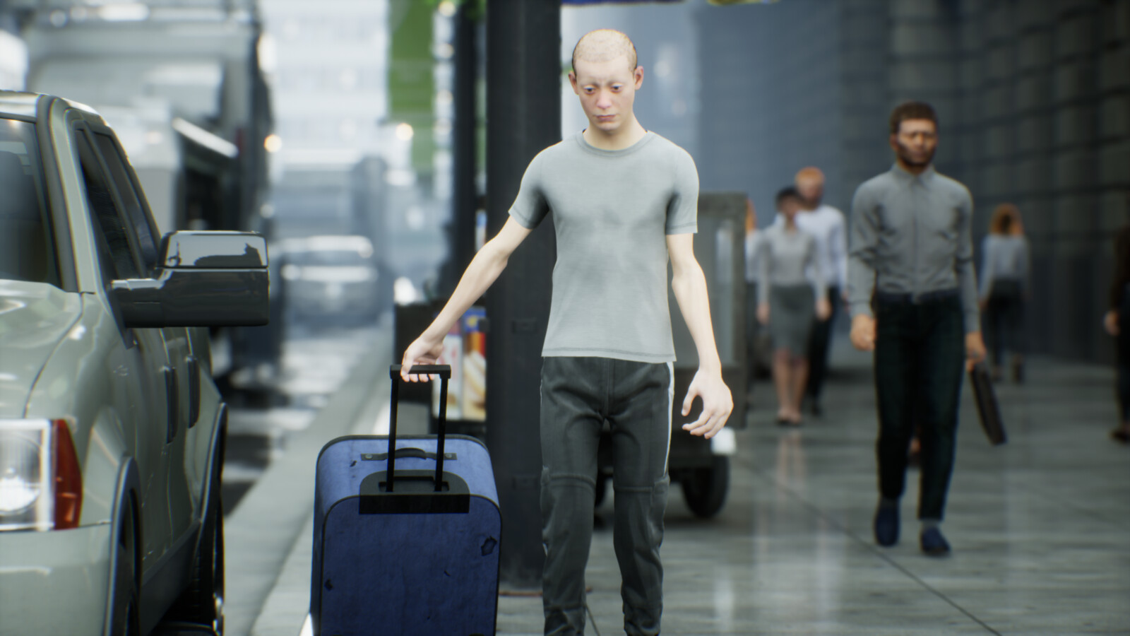 City environment design, Mass Crowds AI simulation, test version