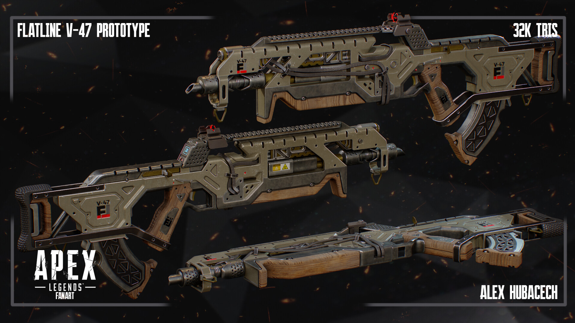 Alex Hubacech - Flatline Prototype - Apex Legends Fanart