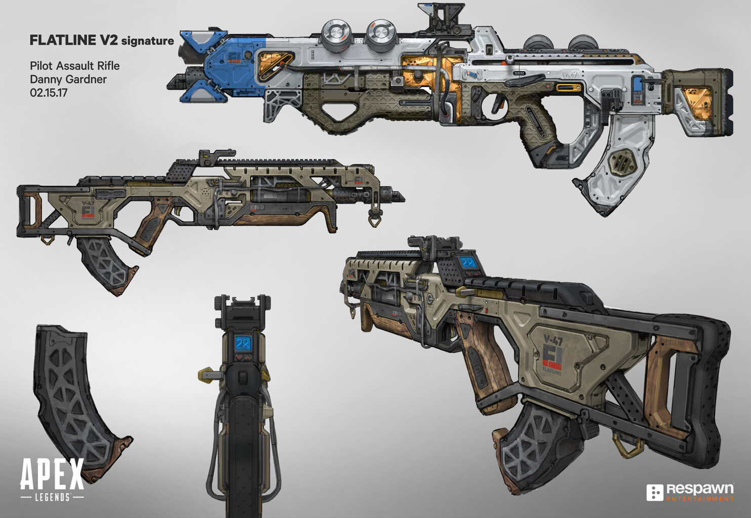 ArtStation - Flatline Prototype - Apex Legends Fanart