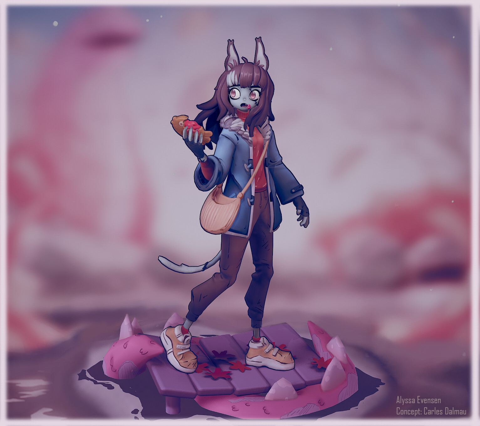 Alyssa Evensen Zombie Cat Girl WIP