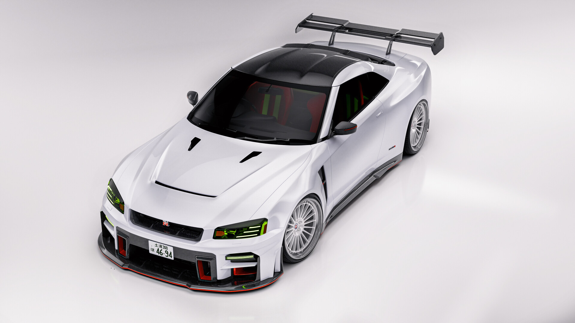 ArtStation - White Night (Nissan Skyline R36 Visualization)