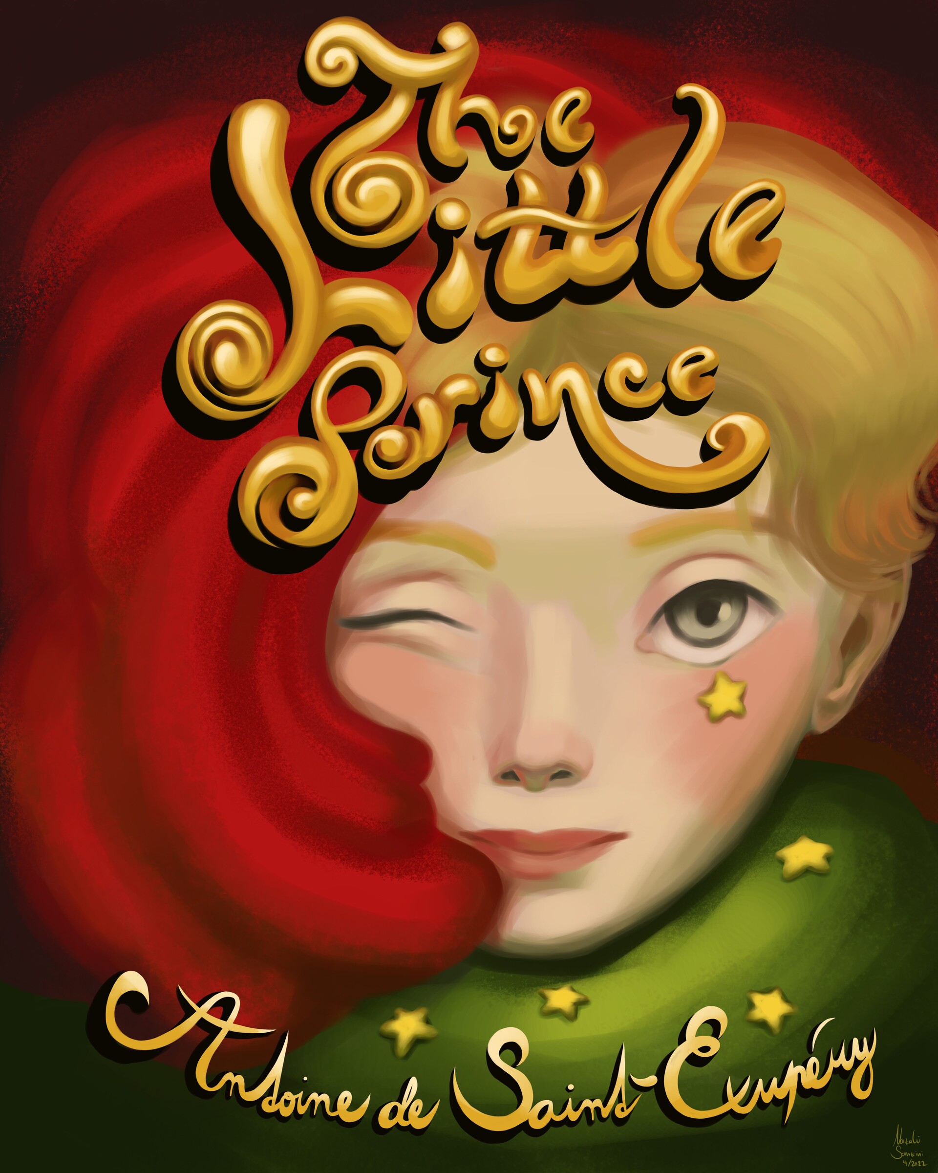 Artstation the little prince book cover