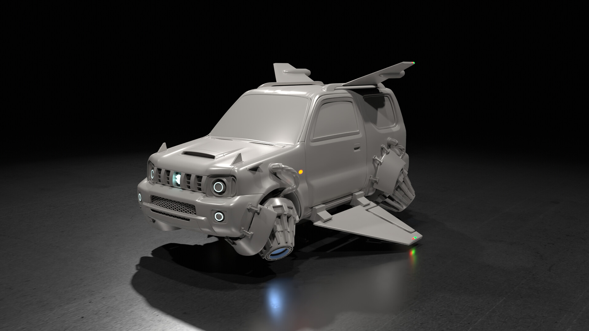 ArtStation - Spaceship concept Car, Suzuki Jimmy by Louis GASC