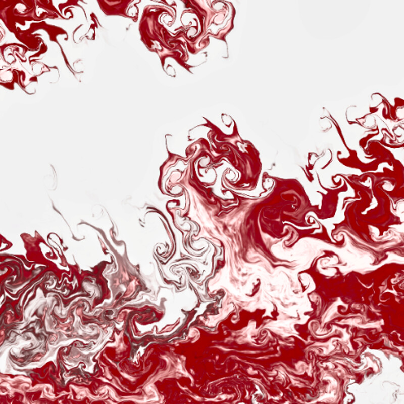 Red and White fluid abstract 2