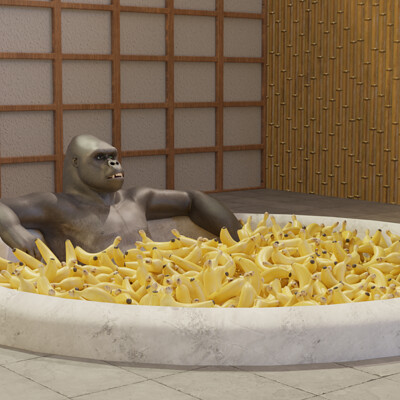 Ioannis mourginakis gorilla bathtub