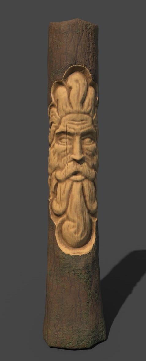 ArtStation - Green Man Tree Carving