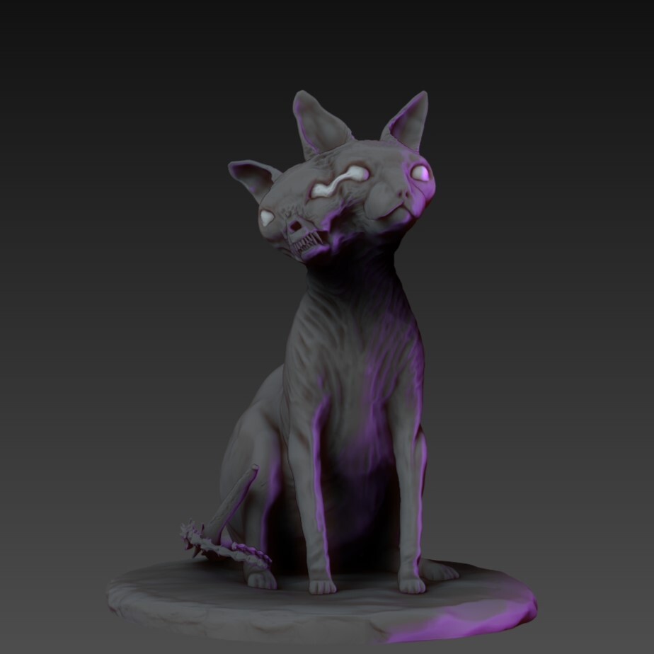 artstation-two-headed-cat