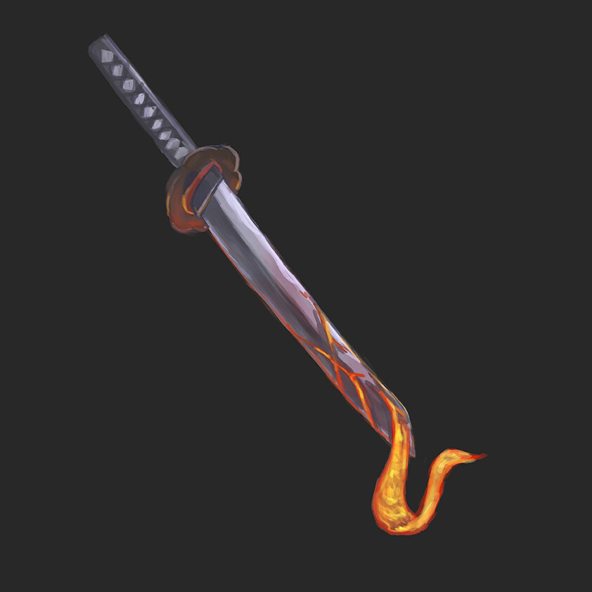 ArtStation - Swordtember day 27 - Volcanic