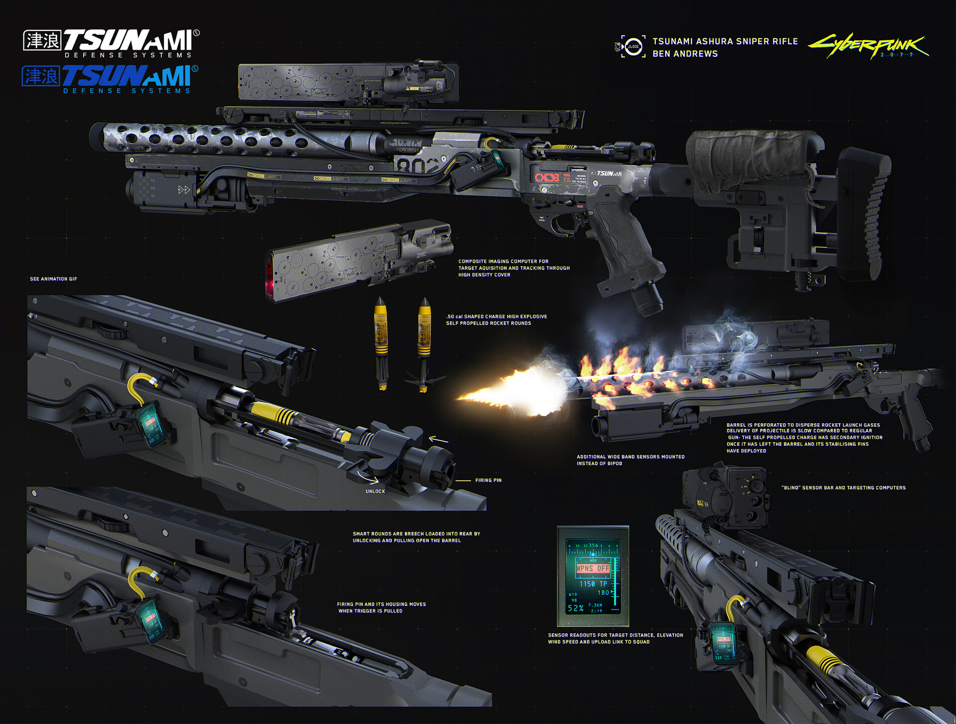 Ben andrews tsunami ashura sniper rifle