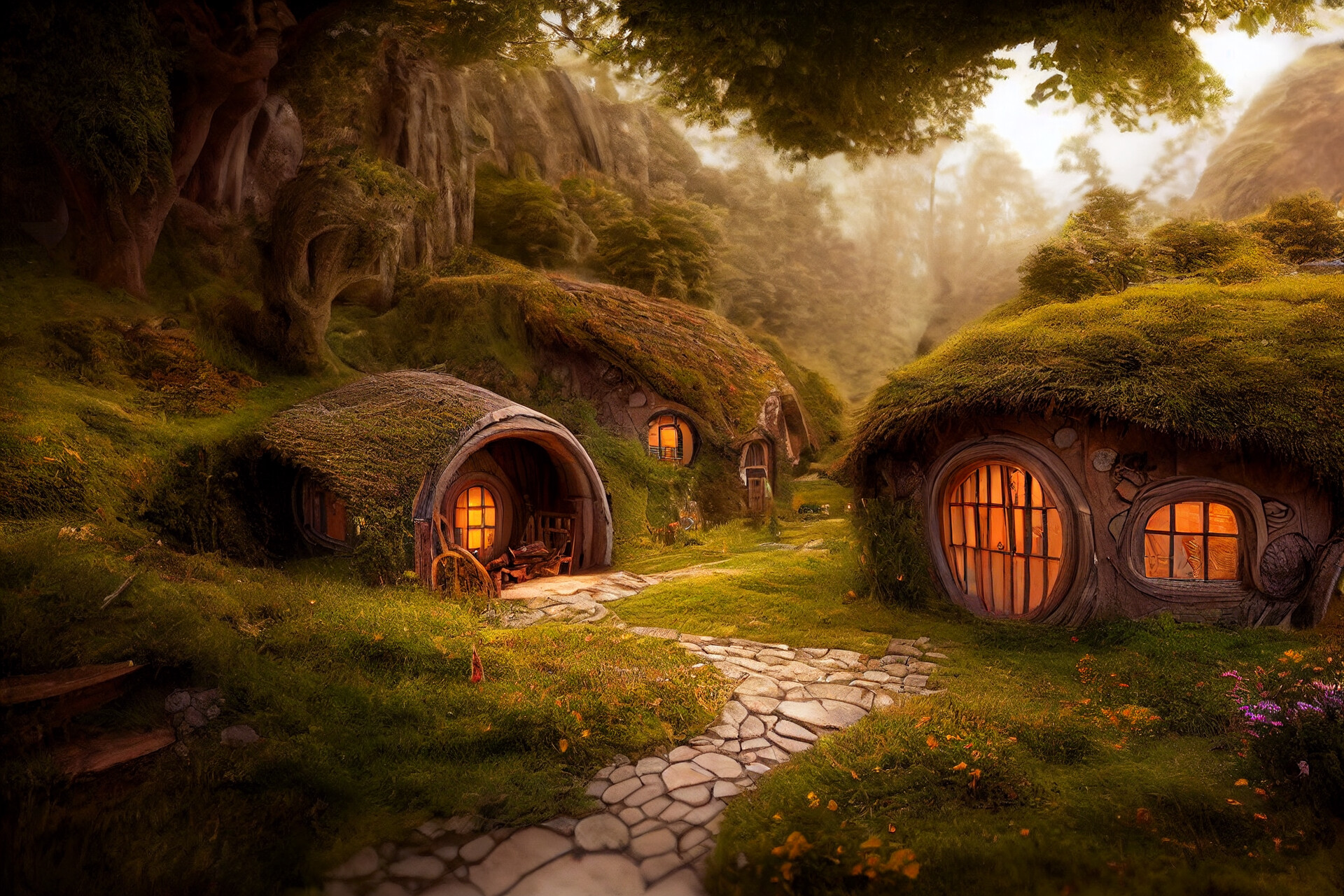 ArtStation Day 20: The Hobbit Village