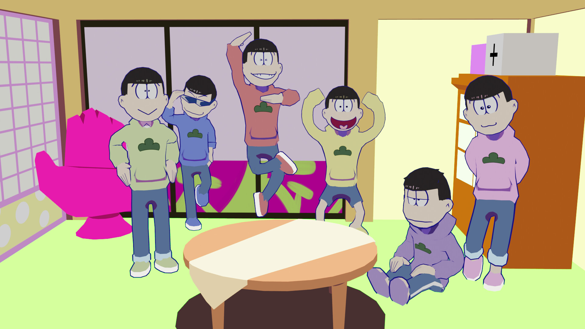 ArtStation - Osomatsu San low-poly model