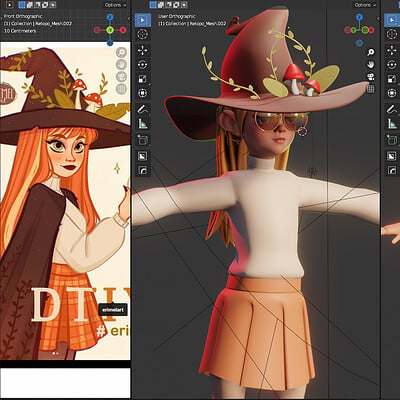Draw this in your style - Blender - WIP