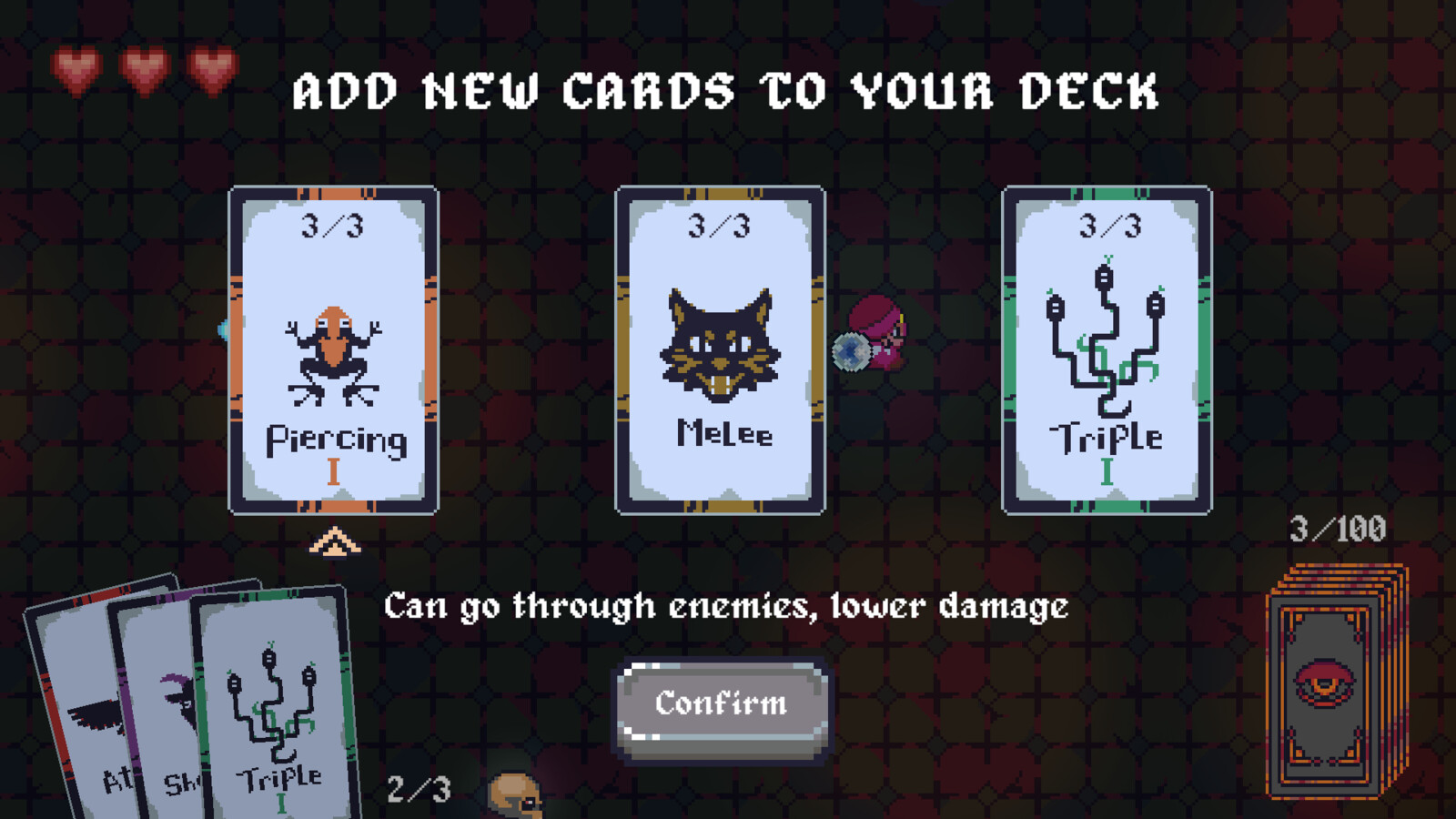 Card Selection Screen