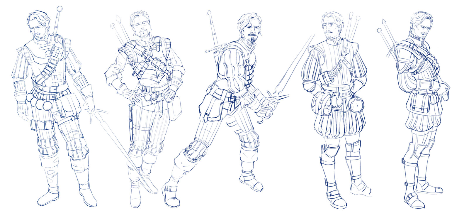 Exploring character in different poses