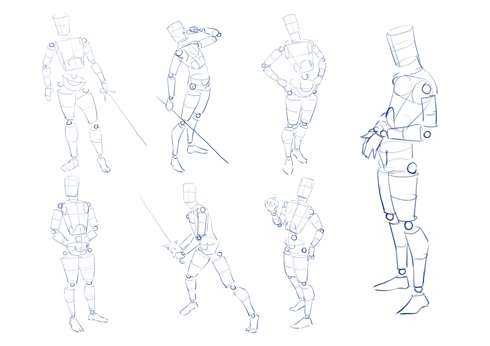 Exploring gestures and poses 2
