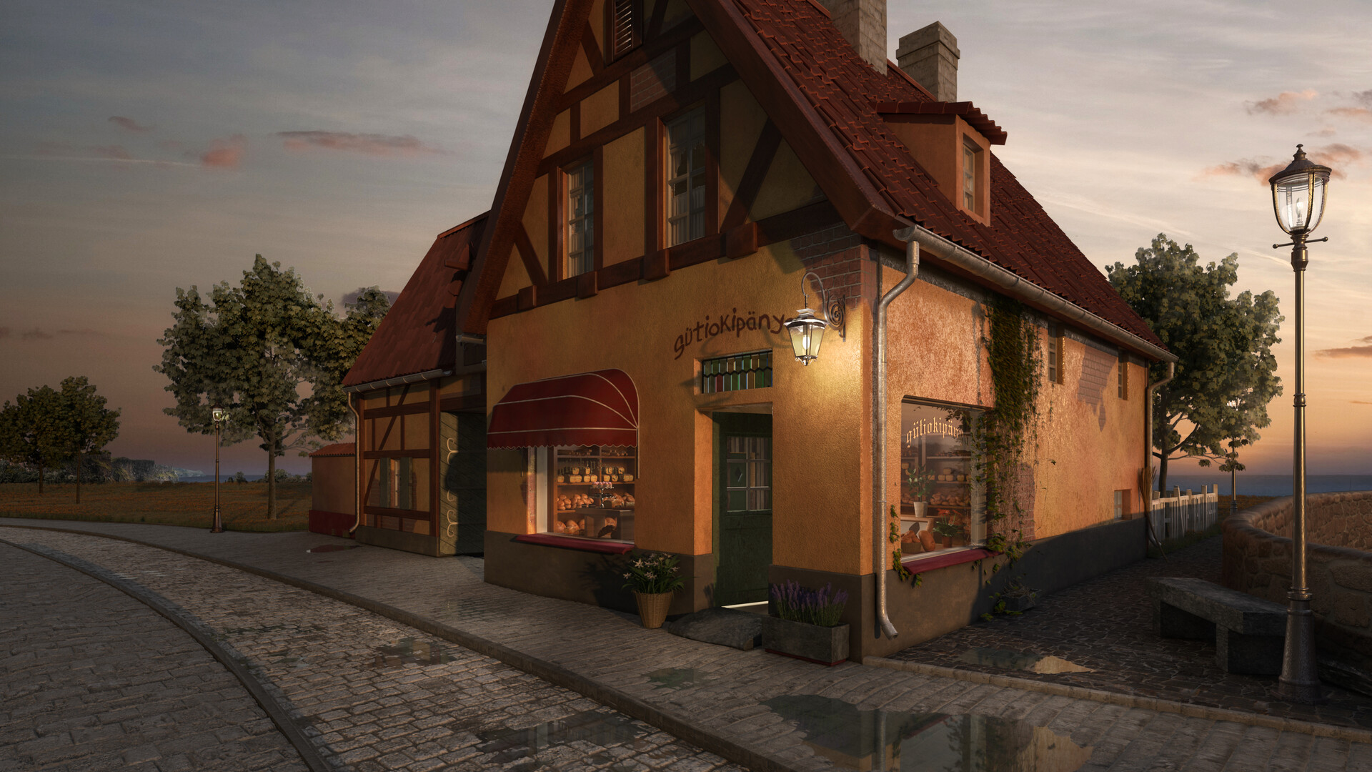 ArtStation Kiki's Delivery Service Bakery