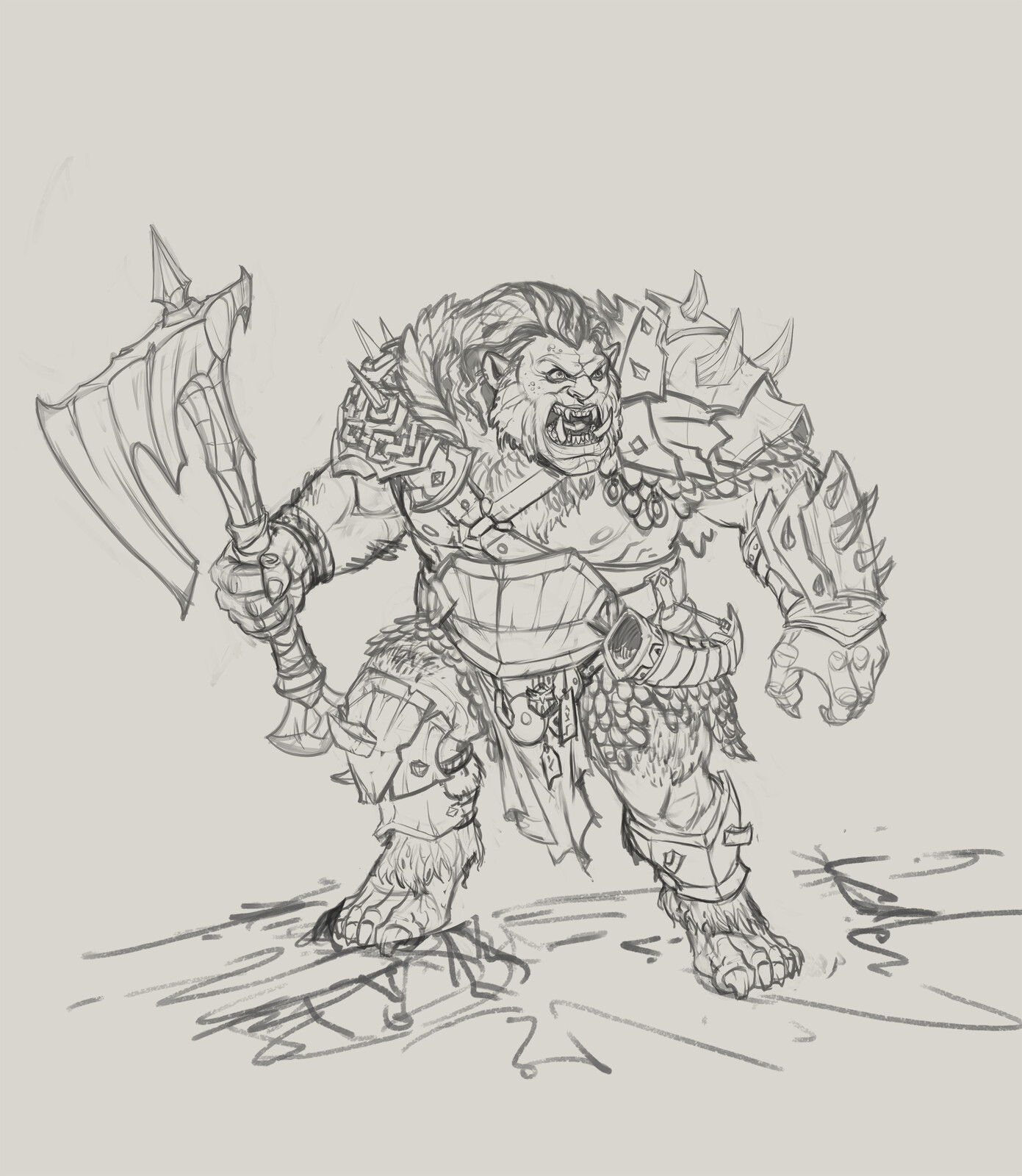loose detail drawing