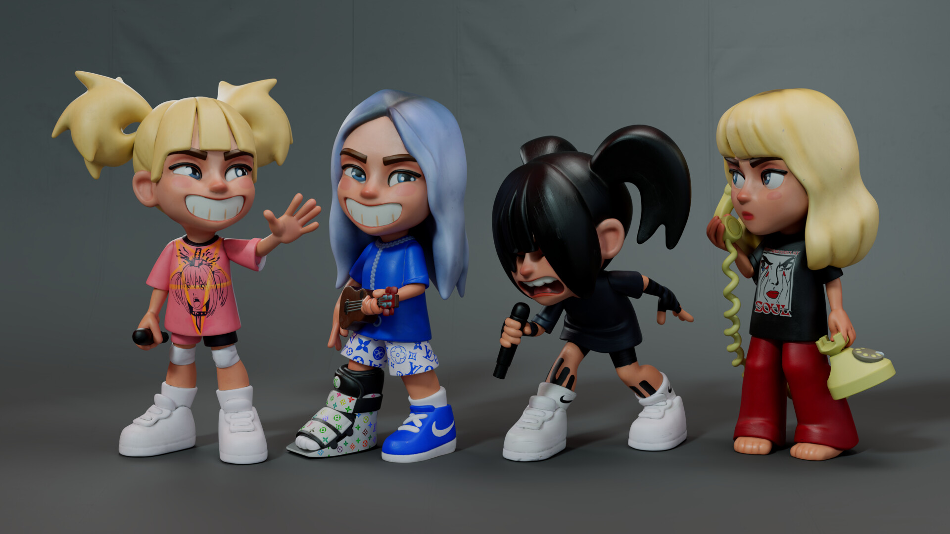 Billie eilish anime doll new arrivals