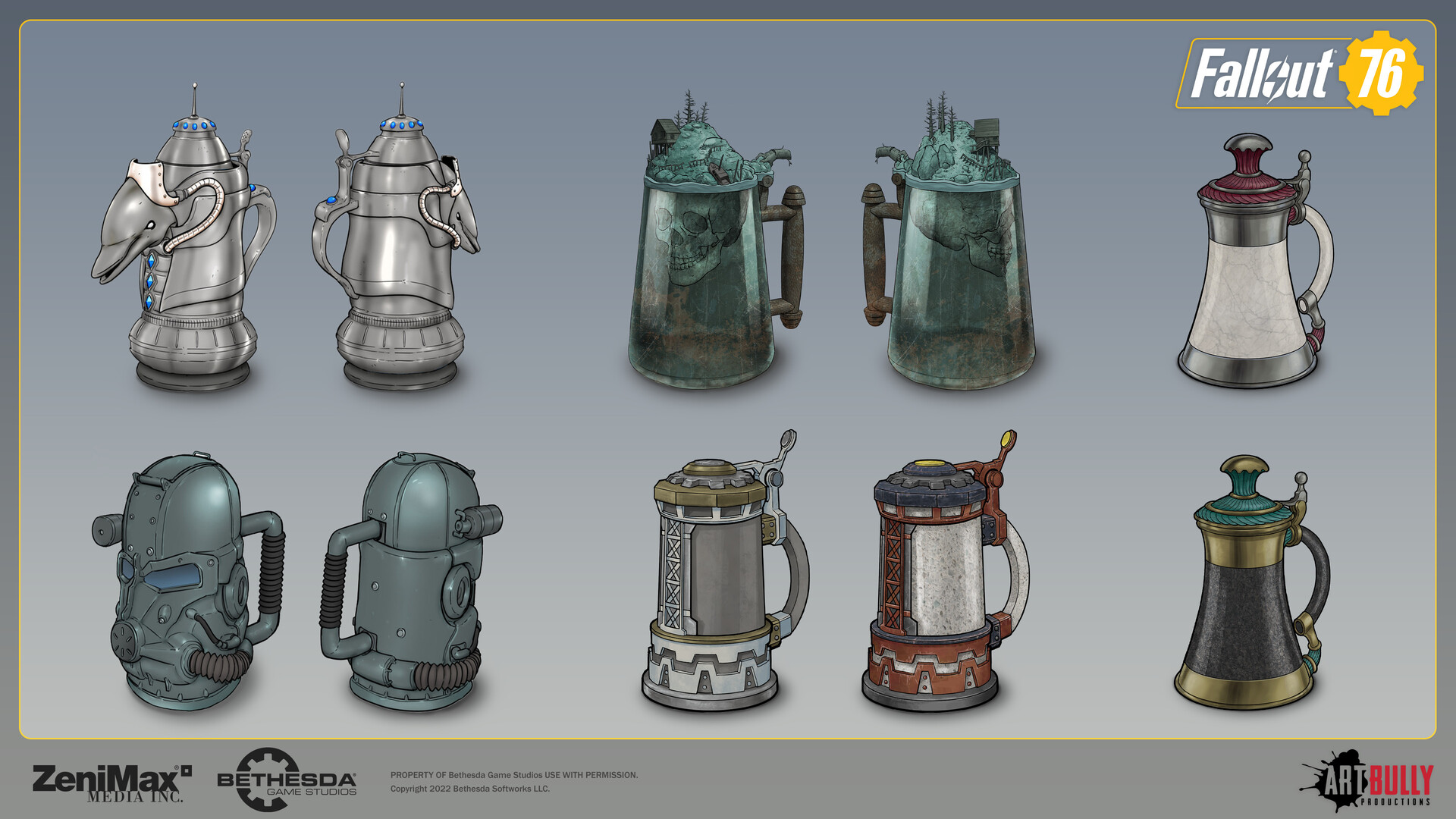 ArtStation Fallout 76 Dread Island Stein
