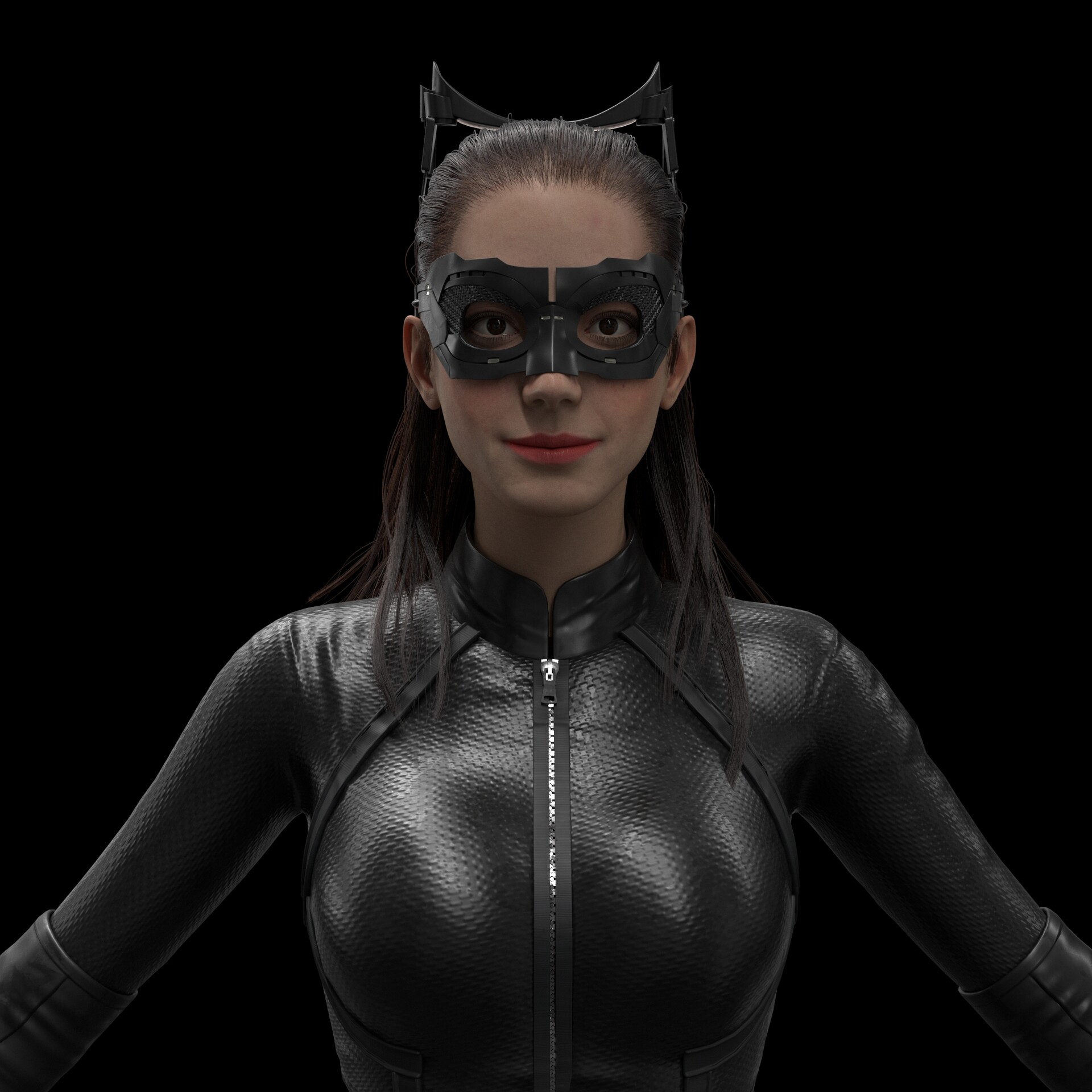 ArtStation Catwoman game character modeling