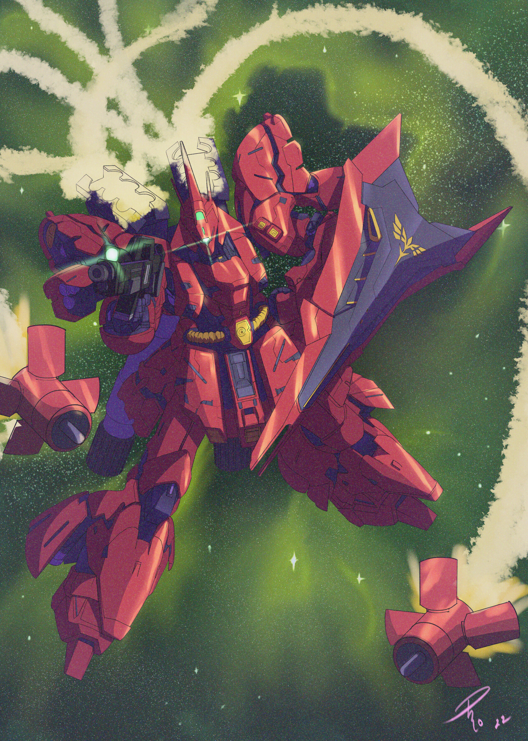 ArtStation - MSN-04 Sazabi Gundam