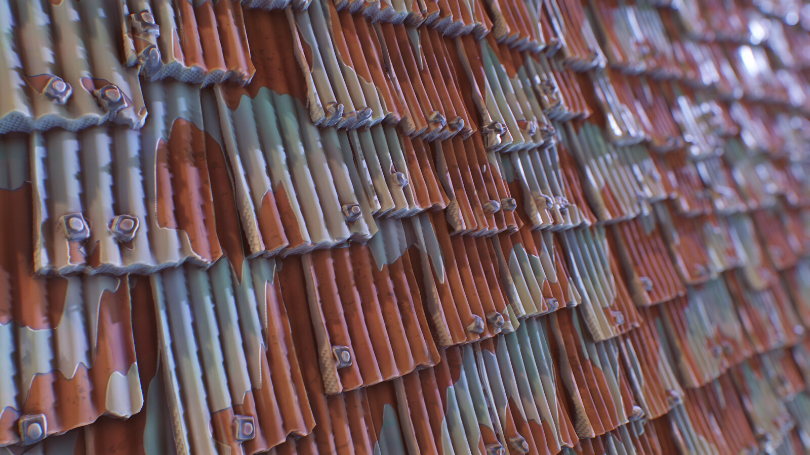 Nvector - Metal Roof Rust | Substance Designer 2022
