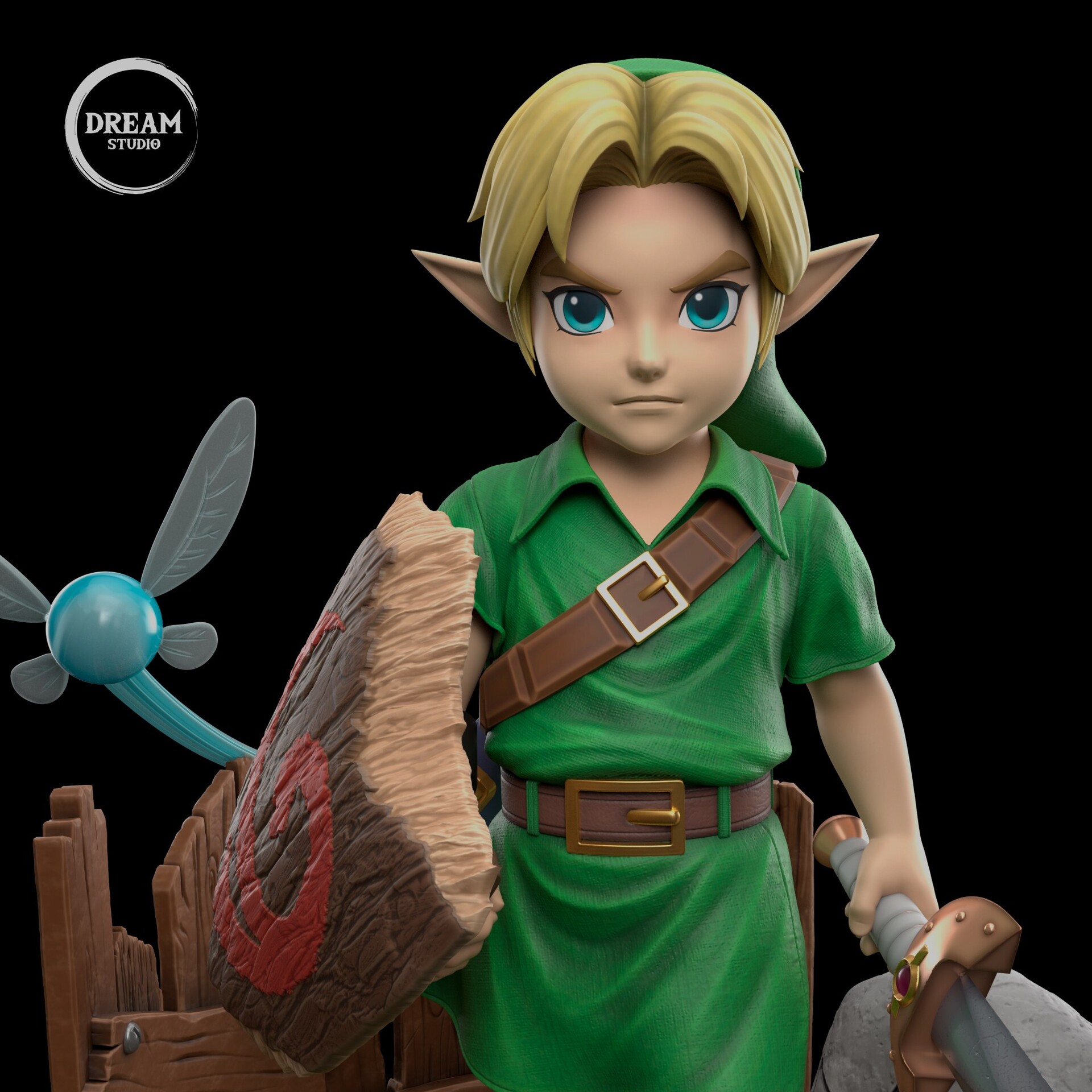Young Link - Zelda Ocarina of TIme 3D Print Model