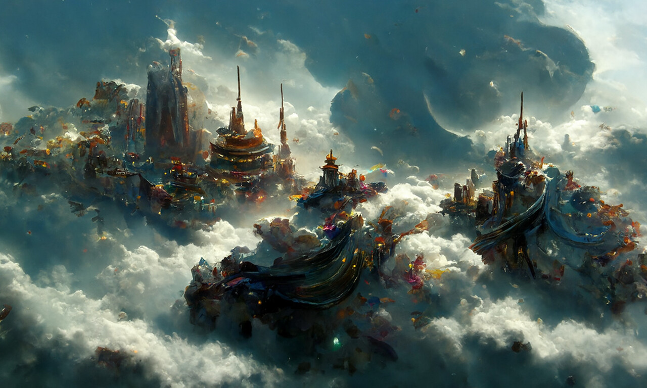 ArtStation City On the Cloud