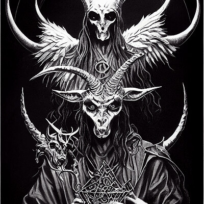 Dark philosophy darkphilosophy metal poster dark gothic 666 baphomet ef250f59 365d 4b86 b10a c3ddb62624d7